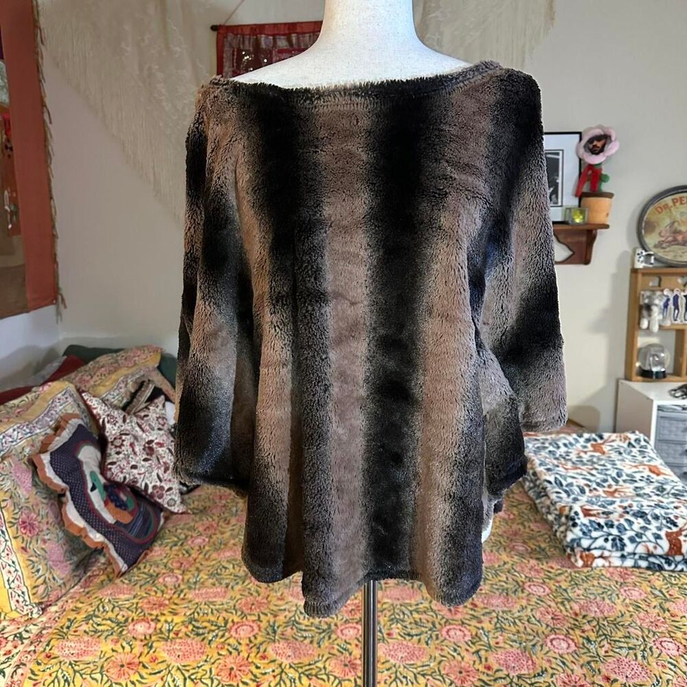 Unbranded Women's Brown and Black Coat